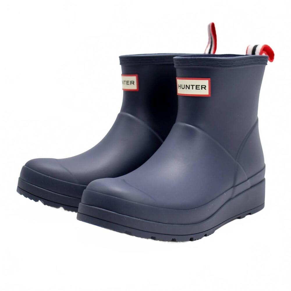 NEW HUNTER women's play short rain boots in valtameri blue